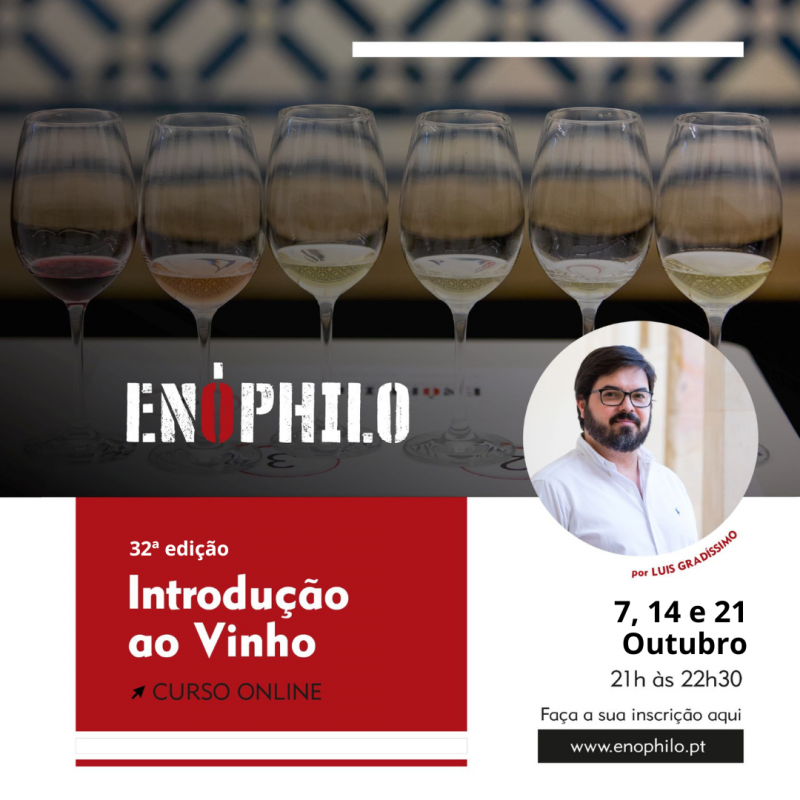 Curso Online de Introdução ao Vinho (7, 14 e 21 de Outubro)